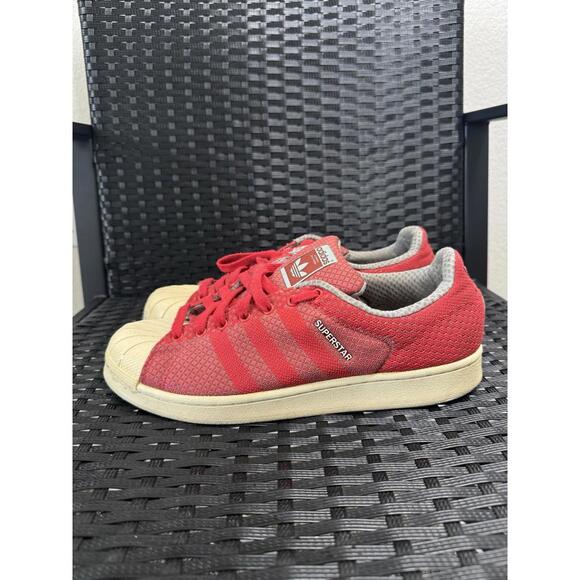 Adidas Superstar Weave Pack "Tomato" Shell Toe Sneakers Men Size 10.5 - Picture 2 of 8